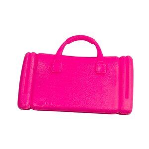 Mini Pink Plastic Toy Suitcase For Dolls Pretend Travel